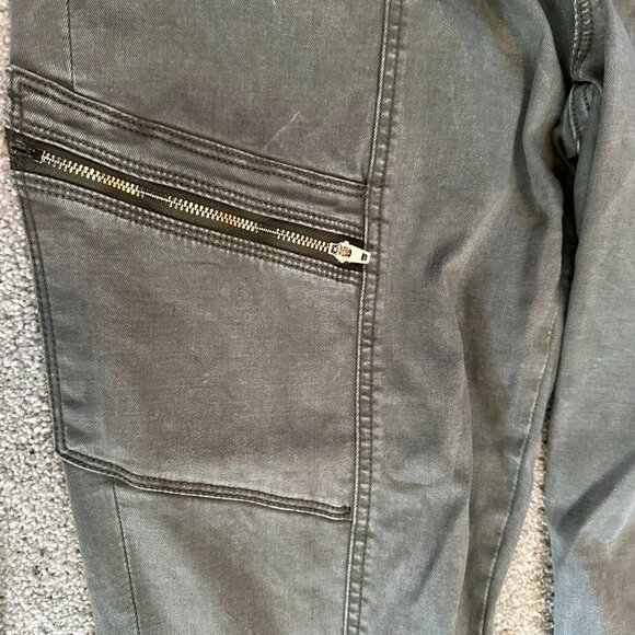 Woman Pants White House Black Market Size 14 Army Green - Picture 3 of 4